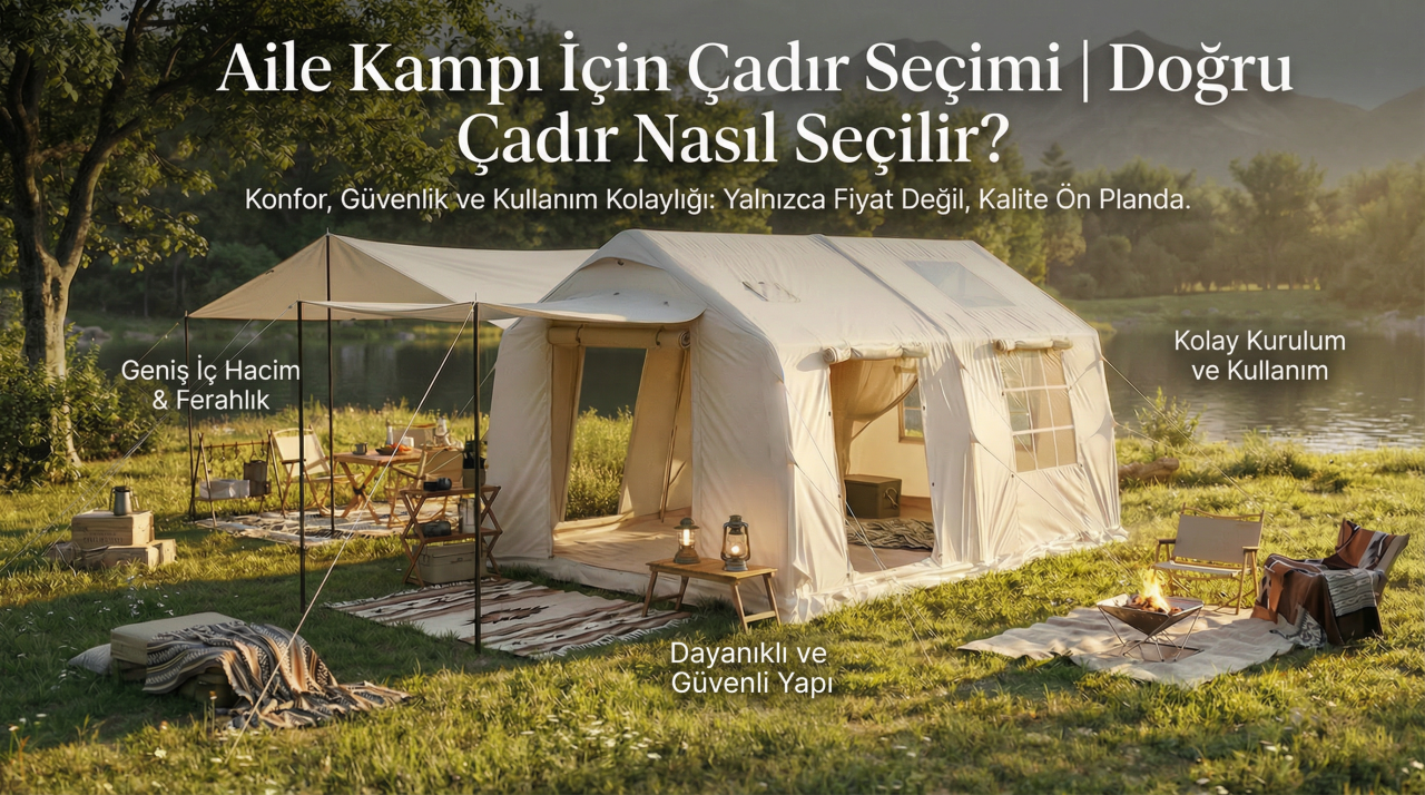 Aile Kampı İçin Çadır Seçimi | Doğru Çadır Nasıl Seçilir? (2026 Rehberi)