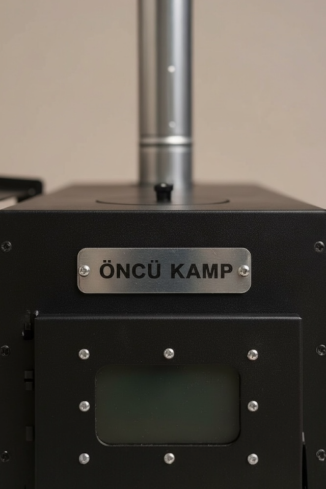 Kuzineli Kamp Sobası | Katlanır Ayaklı | Odunlu | Fırınlı & Çantalı