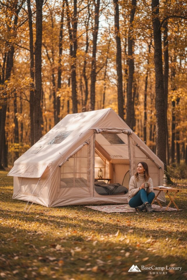 6.3 m² 6 Kişilik Şişme Kamp Çadırı | 4 Mevsim | −40°C