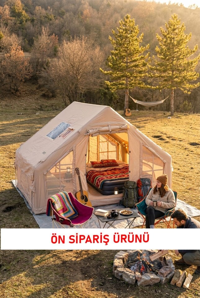 6.3 m² 6 Kişilik Şişme Kamp Çadırı | 4 Mevsim | −40°C