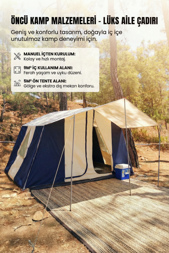 İmperteks Kumaş İki Odalı Çadır