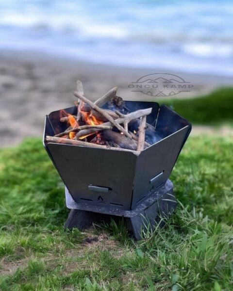 Ateş Çukuru Tam Katlanır Pratik Şömine