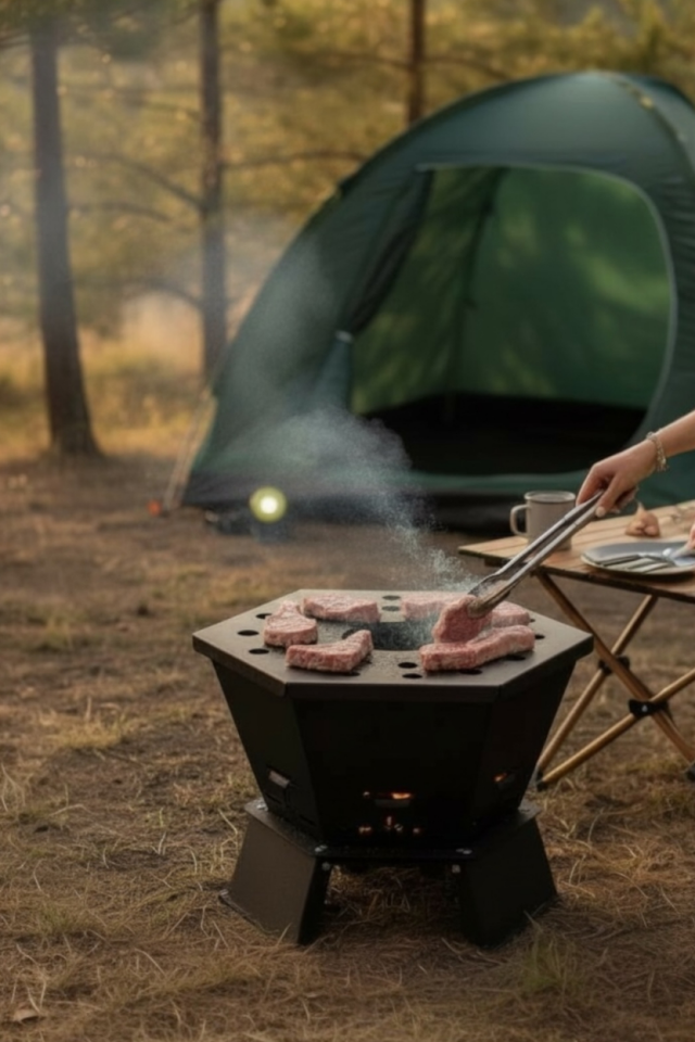 Ateş Çukuru Tam Katlanır Pratik Şömine