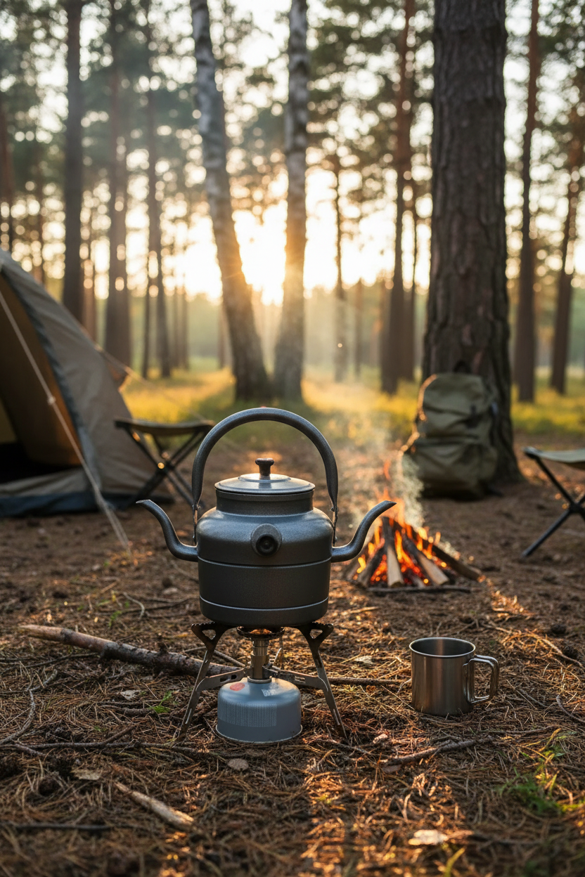 Avcı Kamp Çaydanlığı | Alüminyum | Çift Hazneli | 1.5–3.5 Litre