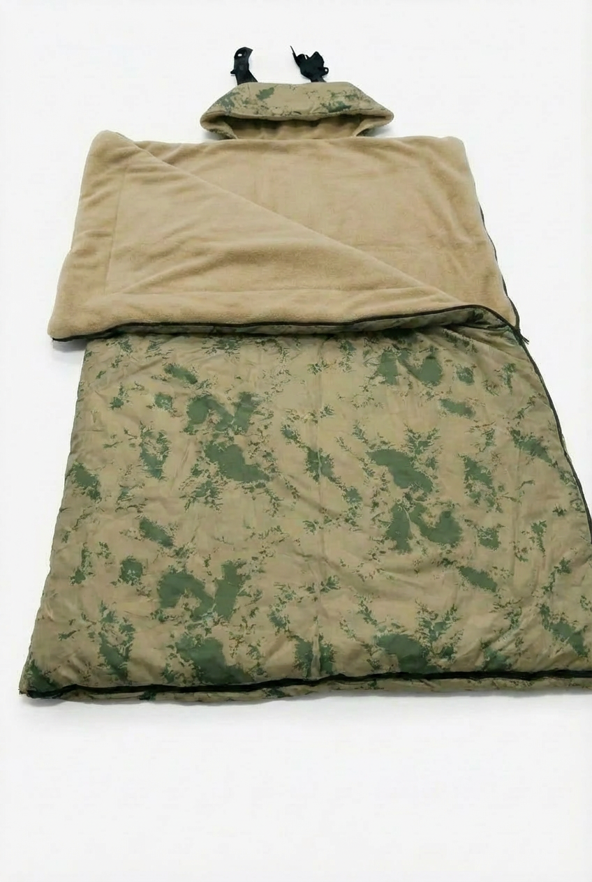 Tek Kişilik Askeri Tip Uyku Tulumu | −15°C Soğuk Dayanımlı | Polar İç Yüzey