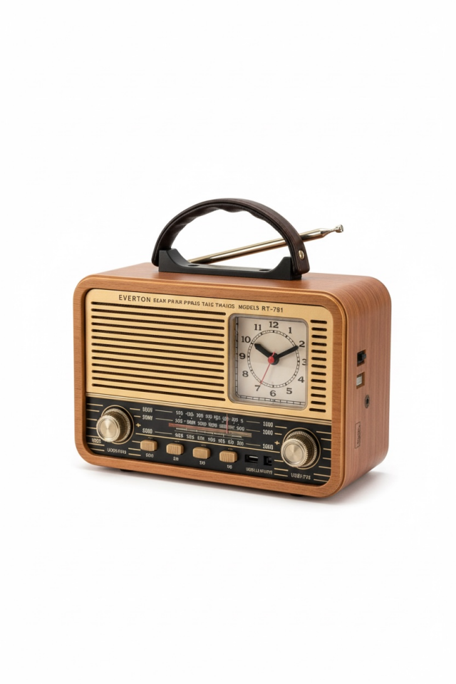 Nostaljik Radyo Bluetoothlu Everton RT-781 | Analog Saatli
