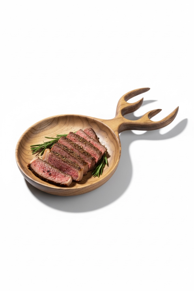 Ceviz Geyik Tabak | El İşçiliği | %100 Doğal