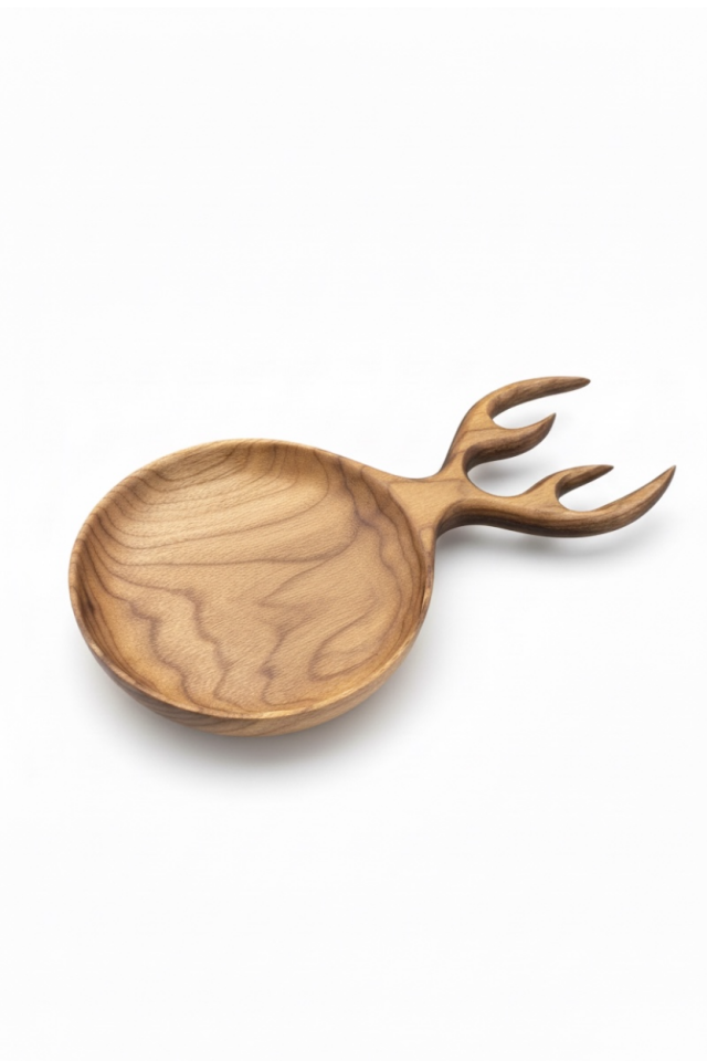 Ceviz Geyik Tabak | El İşçiliği | %100 Doğal