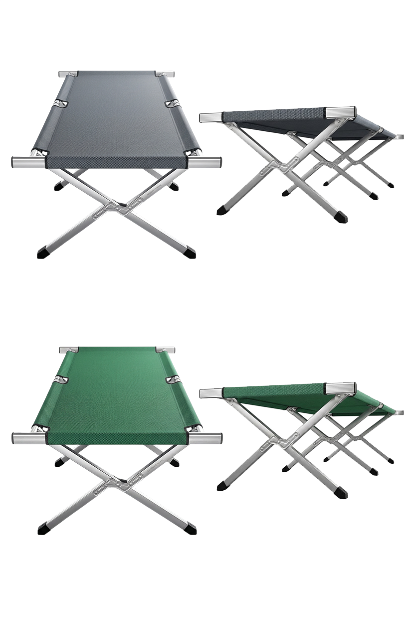 Katlanır Kampet Şezlong | 190 cm Taşıma Çantalı Kamp Yatağı