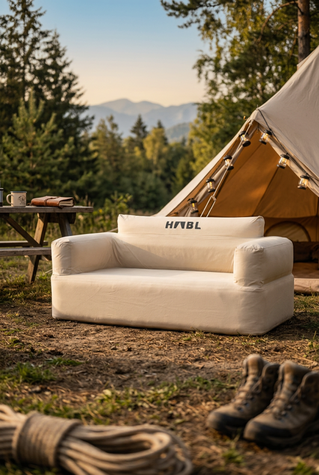 Şişme Kamp Koltuğu | Şarjlı Pompalı | 1000D Oxford