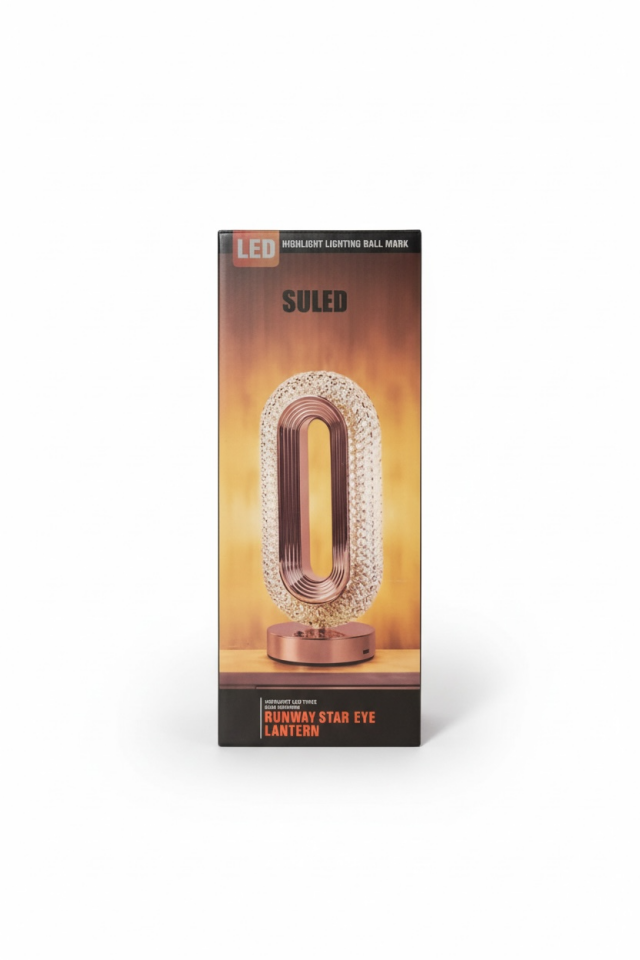 Kristal LED Kamp Lambası | Şarjlı, Dokunmatik, Renk Değiştiren Dekoratif Masa Lambası