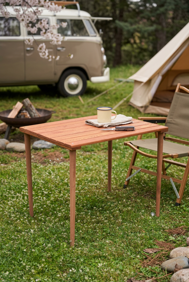 Portatif Ahşap Katlanır Masa | 75x55x(h)62cm | Çantalı
