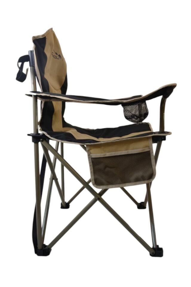 Campout Gala XL Kamp Sandalyesi | 150 kg Taşıma Kapasiteli, Çift Kat Kumaş, Bardaklıklı