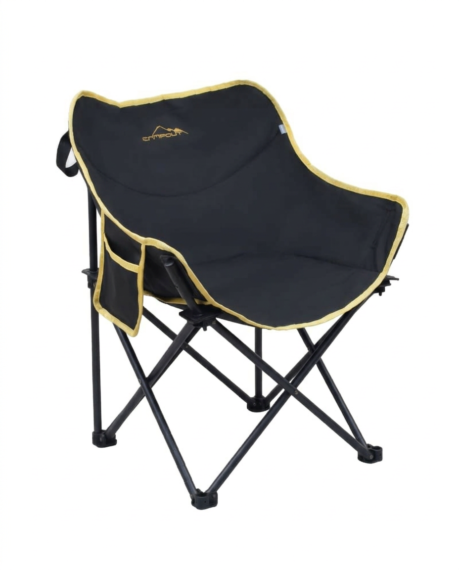 Campout Fırat Kamp Sandalyesi | Hafif, Katlanır, Dolgulu, Kompakt Tasarım