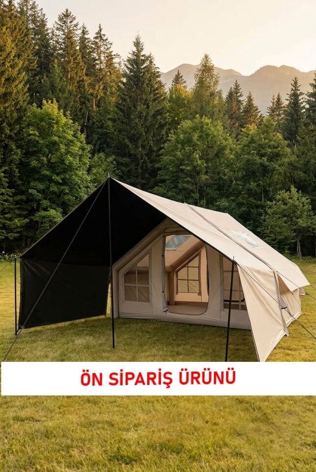 HABL 6 Kişilik Şişme Çadır 6.3 m² | Tenteli, 4 Mevsim, Hızlı Kurulum (300x210x200 cm)