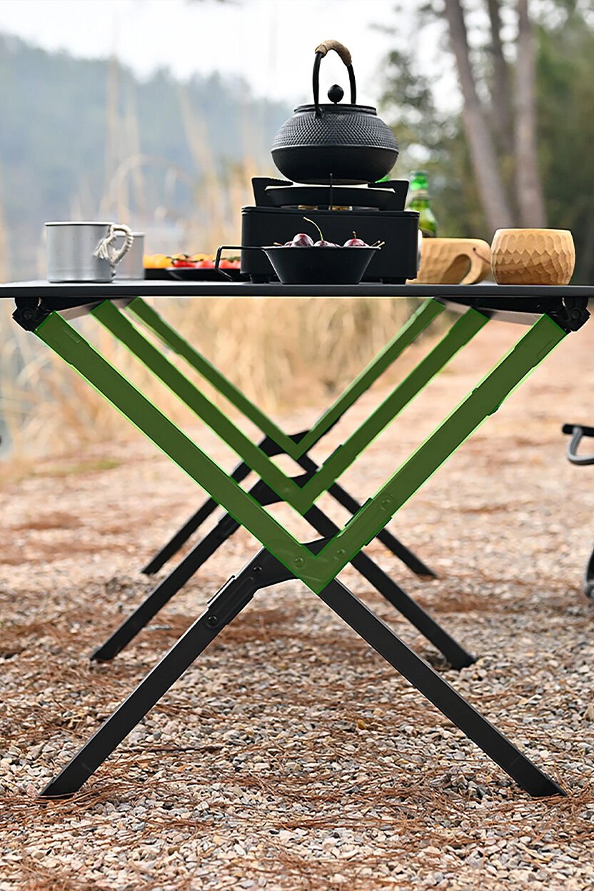 Campmaster Katlanabilir Kamp Masası 117 cm | Karbon Çelik, Sağlam
