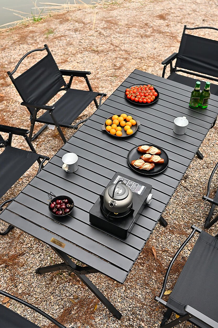 Campmaster Katlanabilir Kamp Masası 117 cm | Karbon Çelik, Sağlam