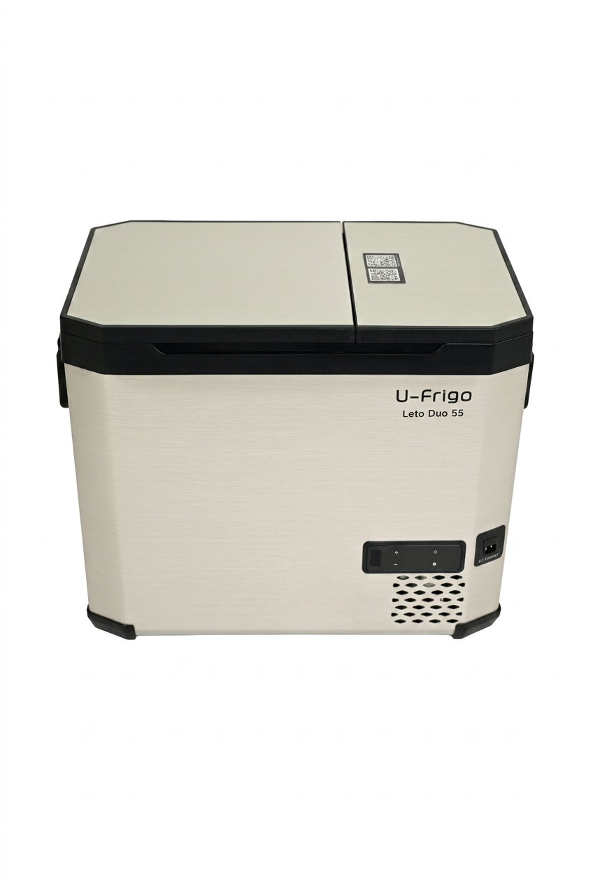 Leto Duo 55 L Araç Buzdolabı | Çift Kabinli 12V/24V Kompresörlü Oto Buzdolabı, Bluetooth Kontrollü, -20°C Dondurucu