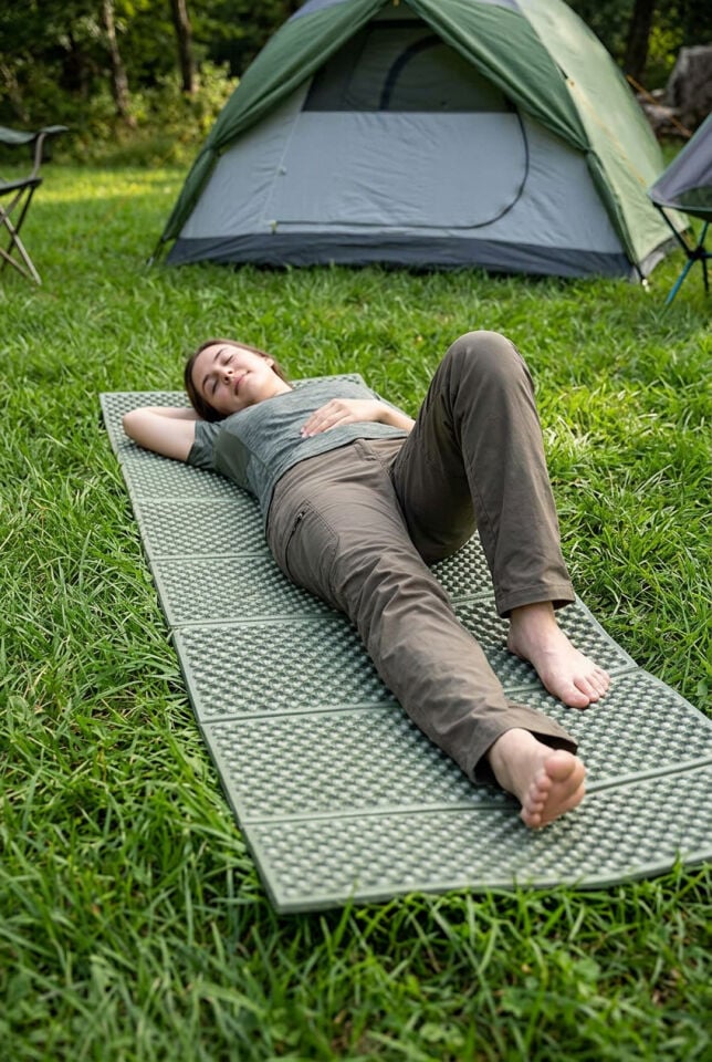 Katlanabilir Z Tipi Kamp Matı 60x190 cm – IXPE Köpük 10 mm