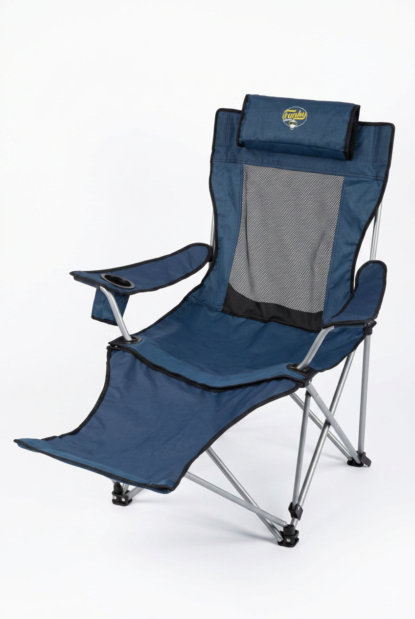 Lazy 4 Yatabilen Kamp Sandalyesi | Ayak Uzatmalı, 3 Kademeli, 100 Kg